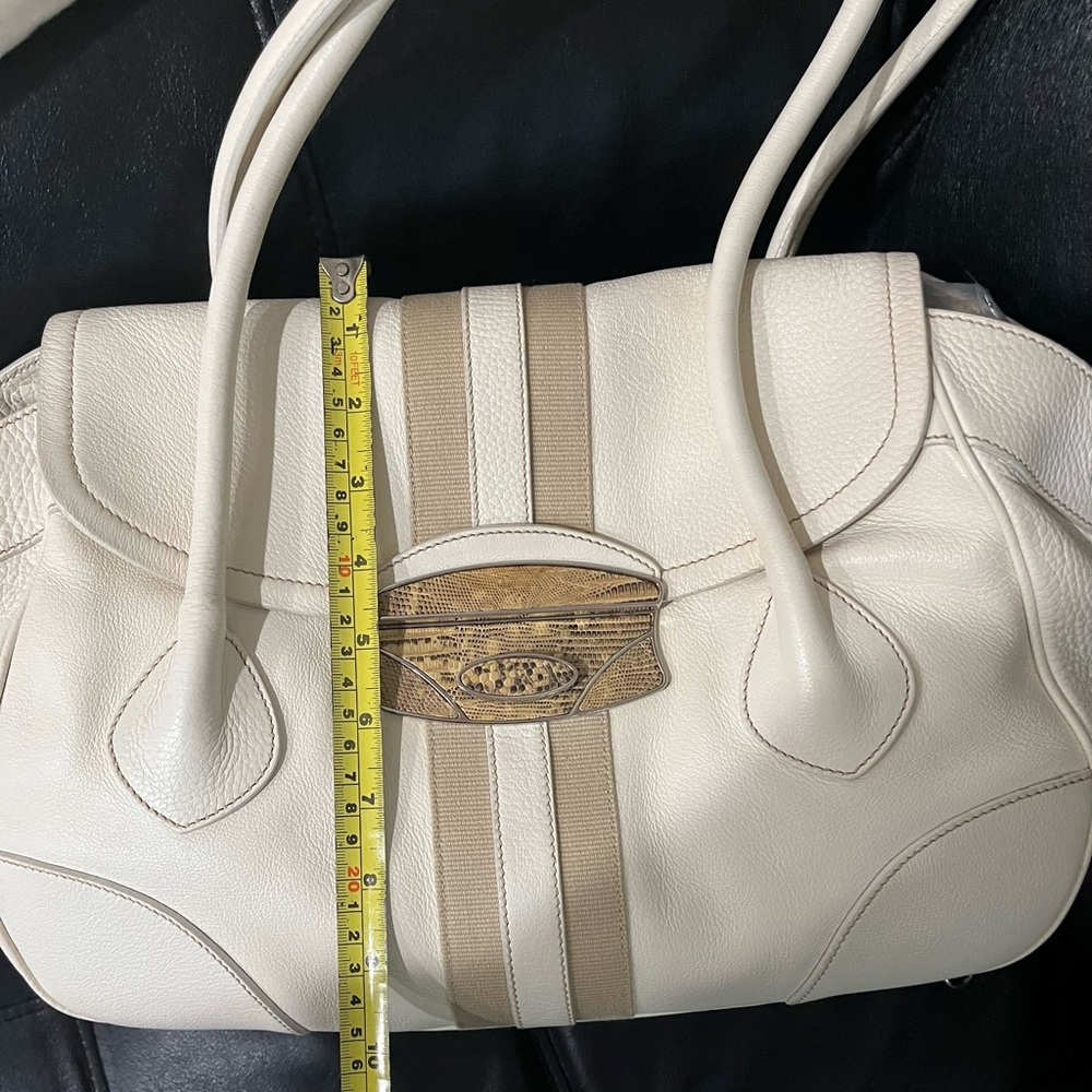 PRADA ✨ Leather Shoulder Bag Triangle Logo Plate - Picture 9 of 10